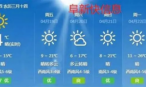 阜新天气（阜新天气预报30天查询）