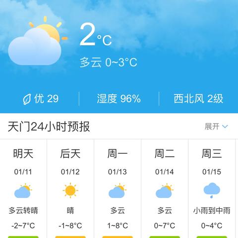 湖北省未来7天天气预报（湖北省主要城市未来几天天气预报）