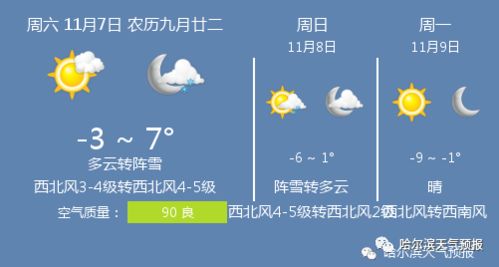 哈尔滨市天气预报（哈尔滨市天气预报7天一周）